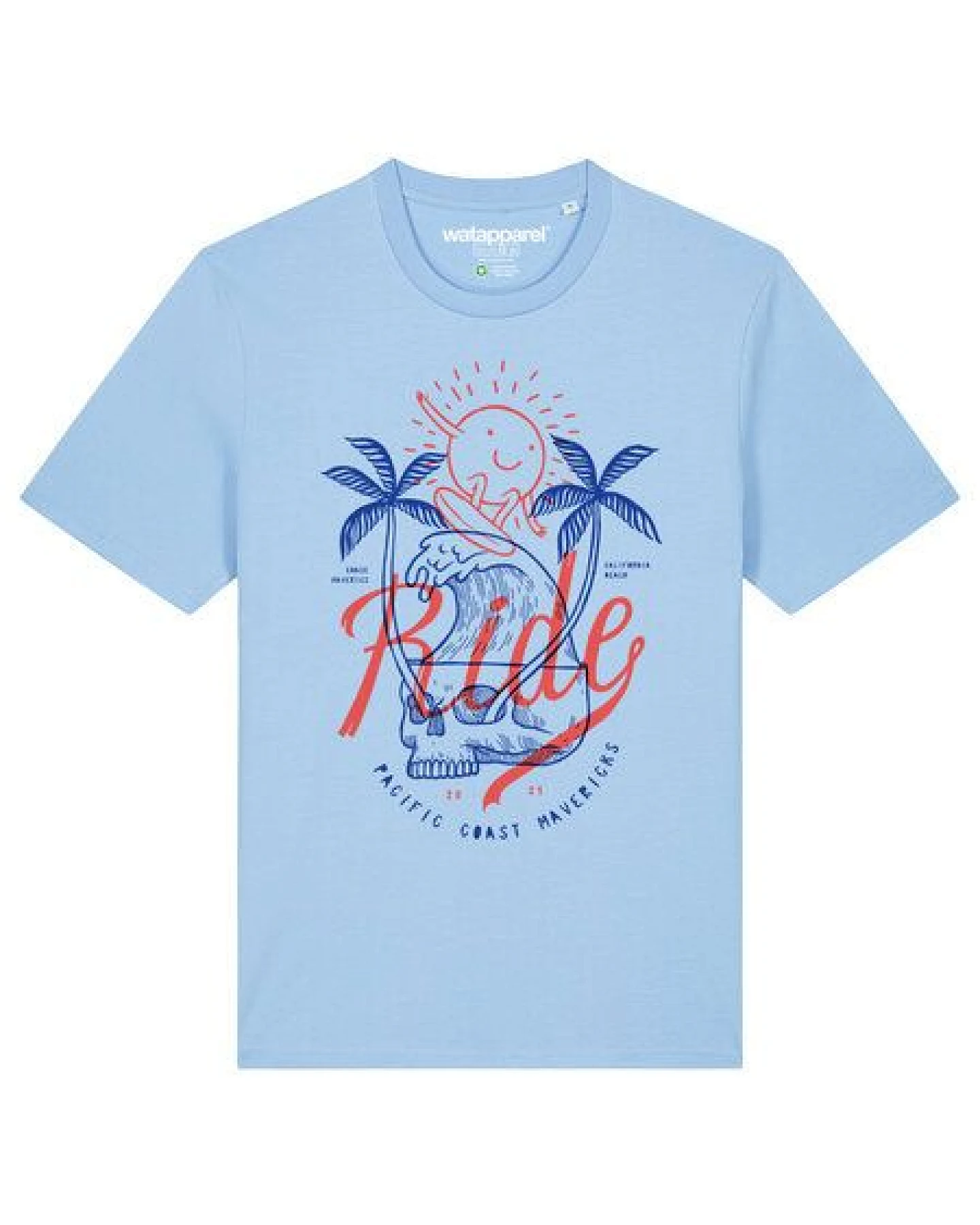 watapparel T-Shirt Unisex Ride the waves – Ansicht 2