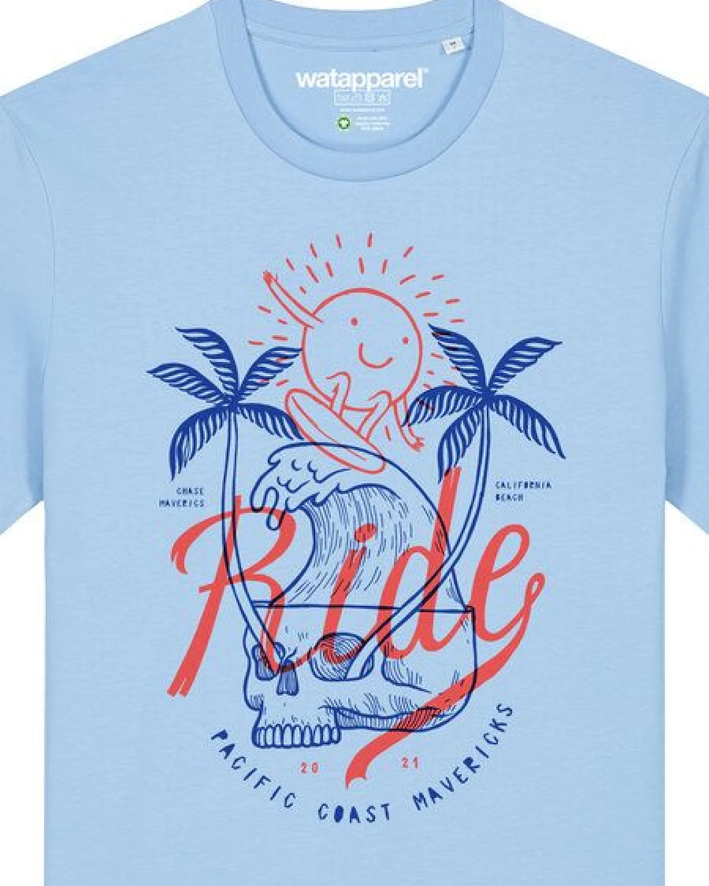 watapparel T-Shirt Unisex Ride the waves – Ansicht 3