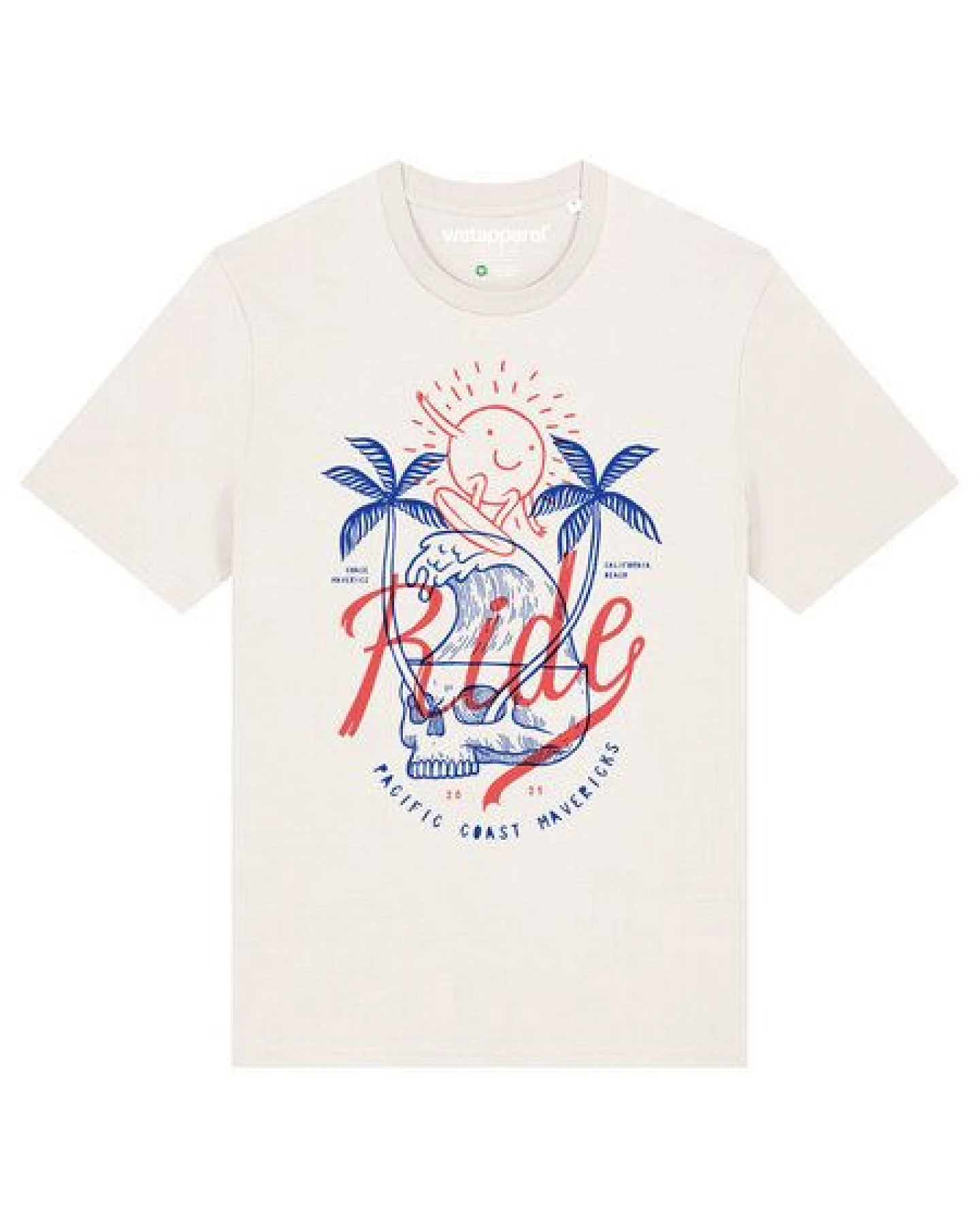 watapparel T-Shirt Unisex Ride the waves – Ansicht 2
