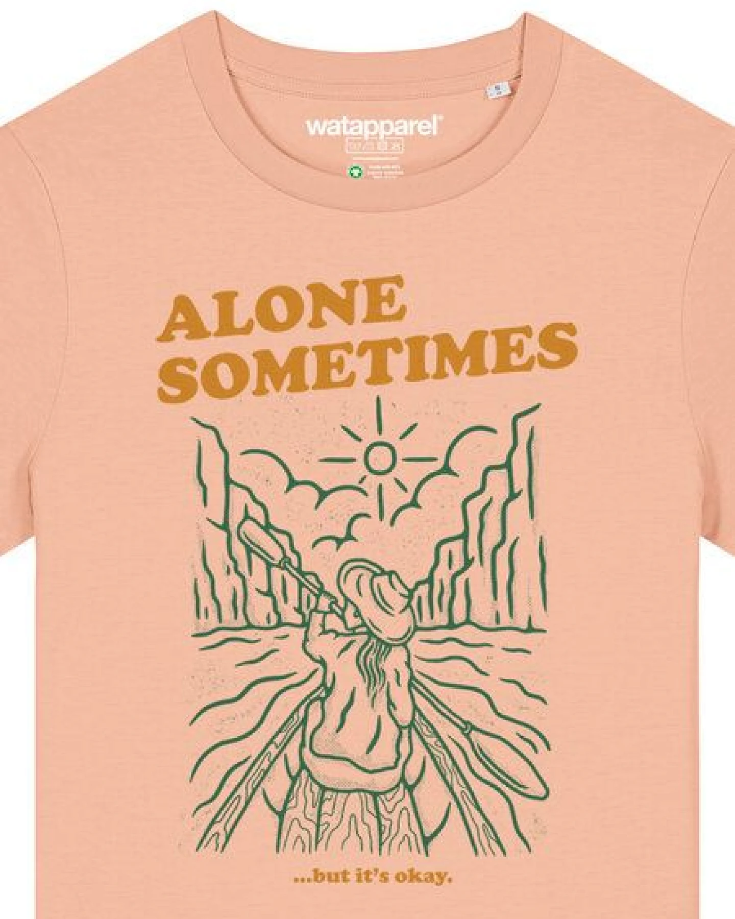 watapparel T-Shirt Frauen Alone sometimes but its okay – Ansicht 3