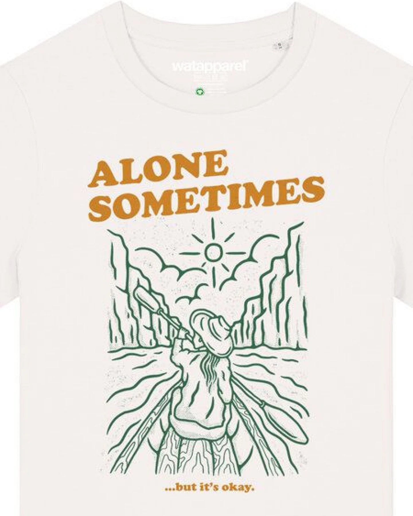 watapparel T-Shirt Frauen Alone sometimes but its okay – Ansicht 3
