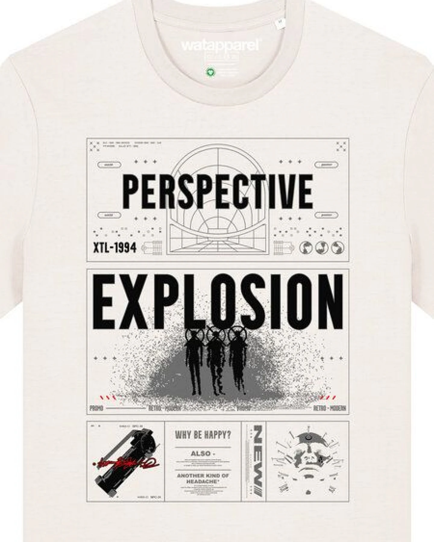 watapparel T-Shirt Unisex Perspektive – Ansicht 3