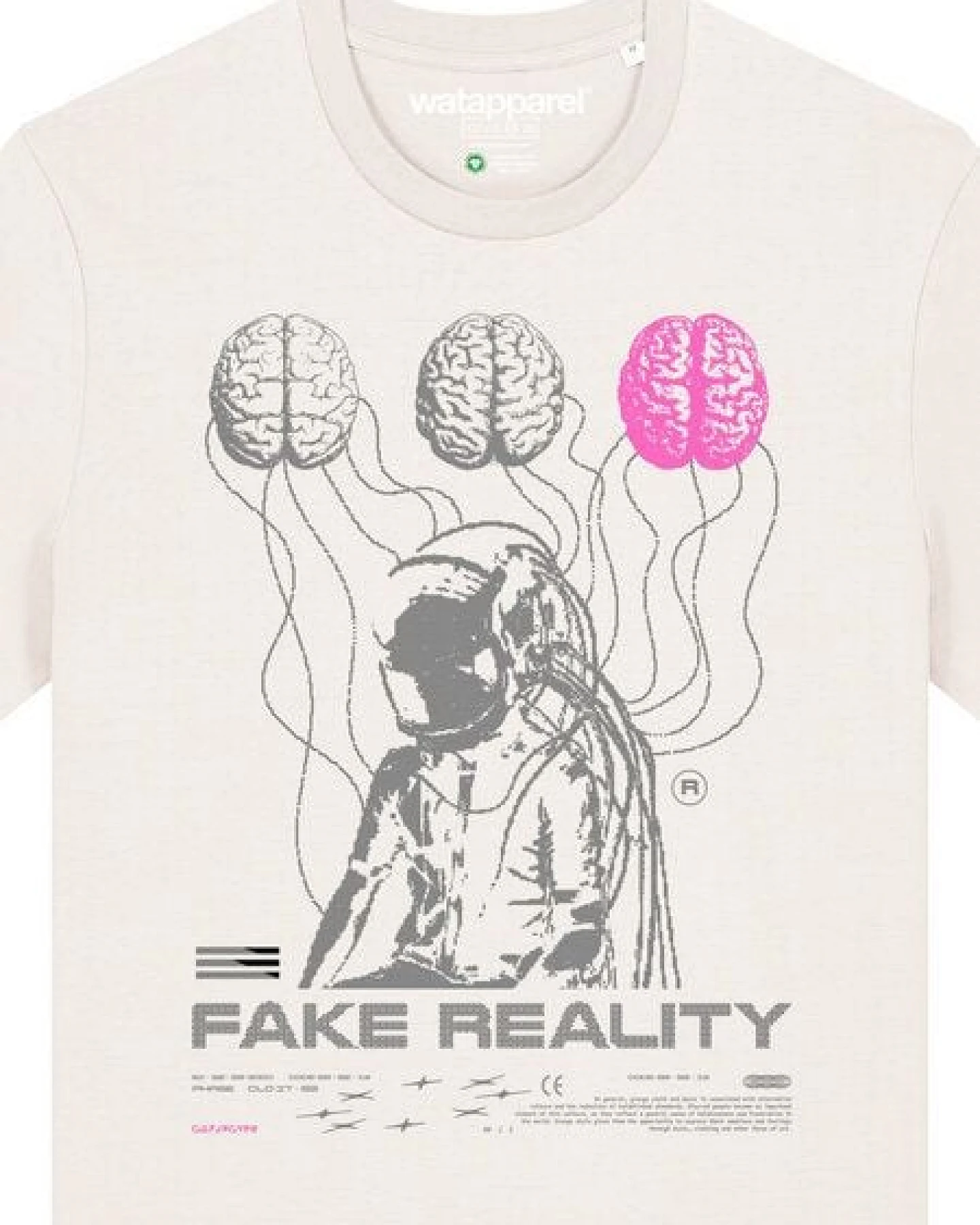 watapparel T-Shirt Unisex Fake Reality – Ansicht 3