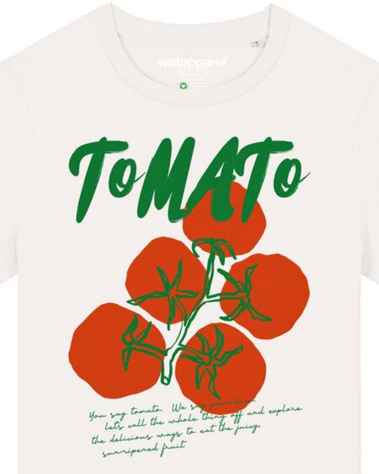 watapparel T-Shirt Frauen Tomato – Ansicht 3