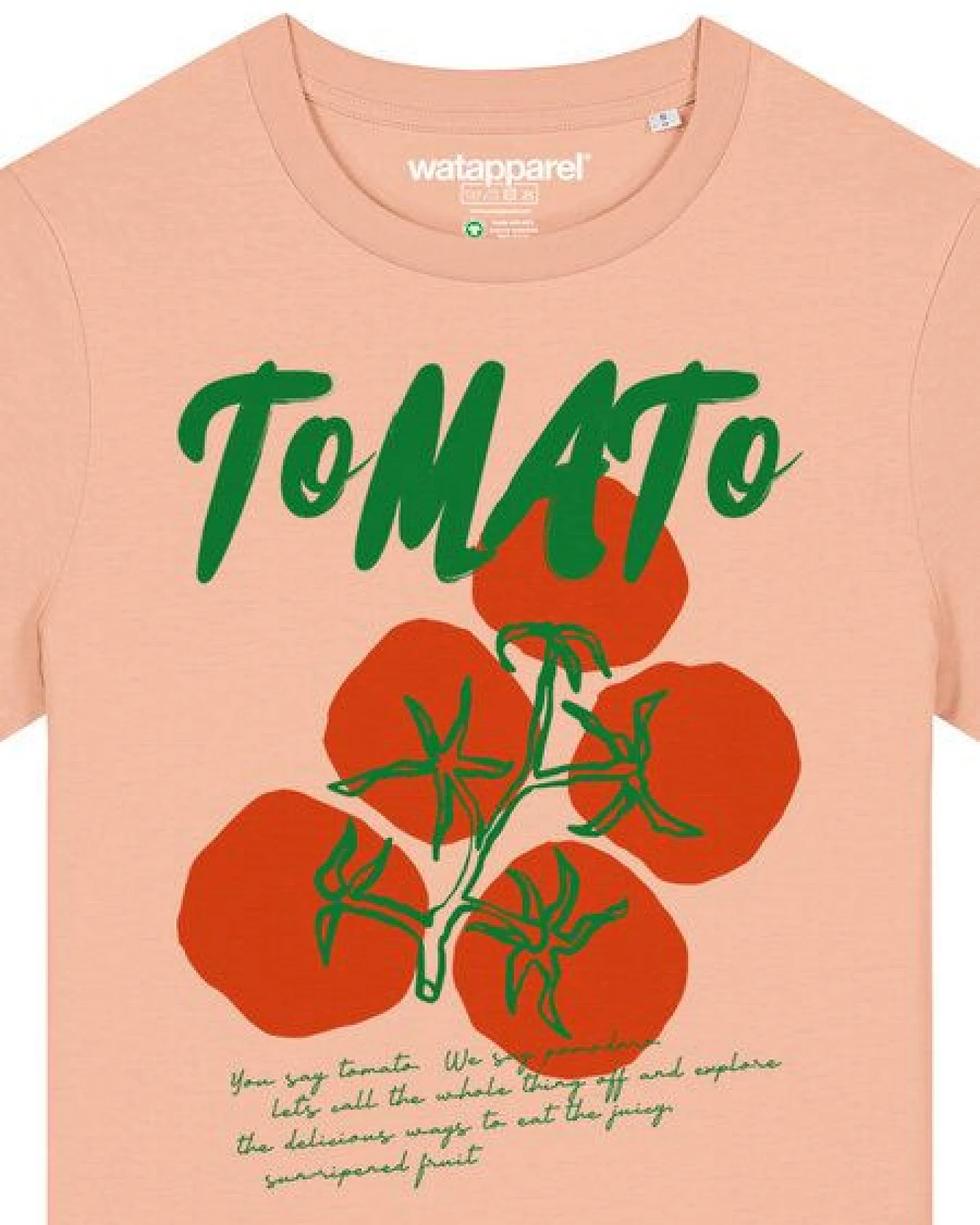 watapparel T-Shirt Frauen Tomato – Ansicht 3