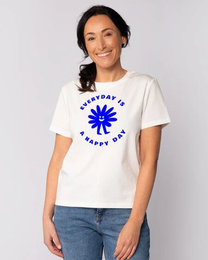 watapparel T-Shirt Frauen Everyday is a happy day