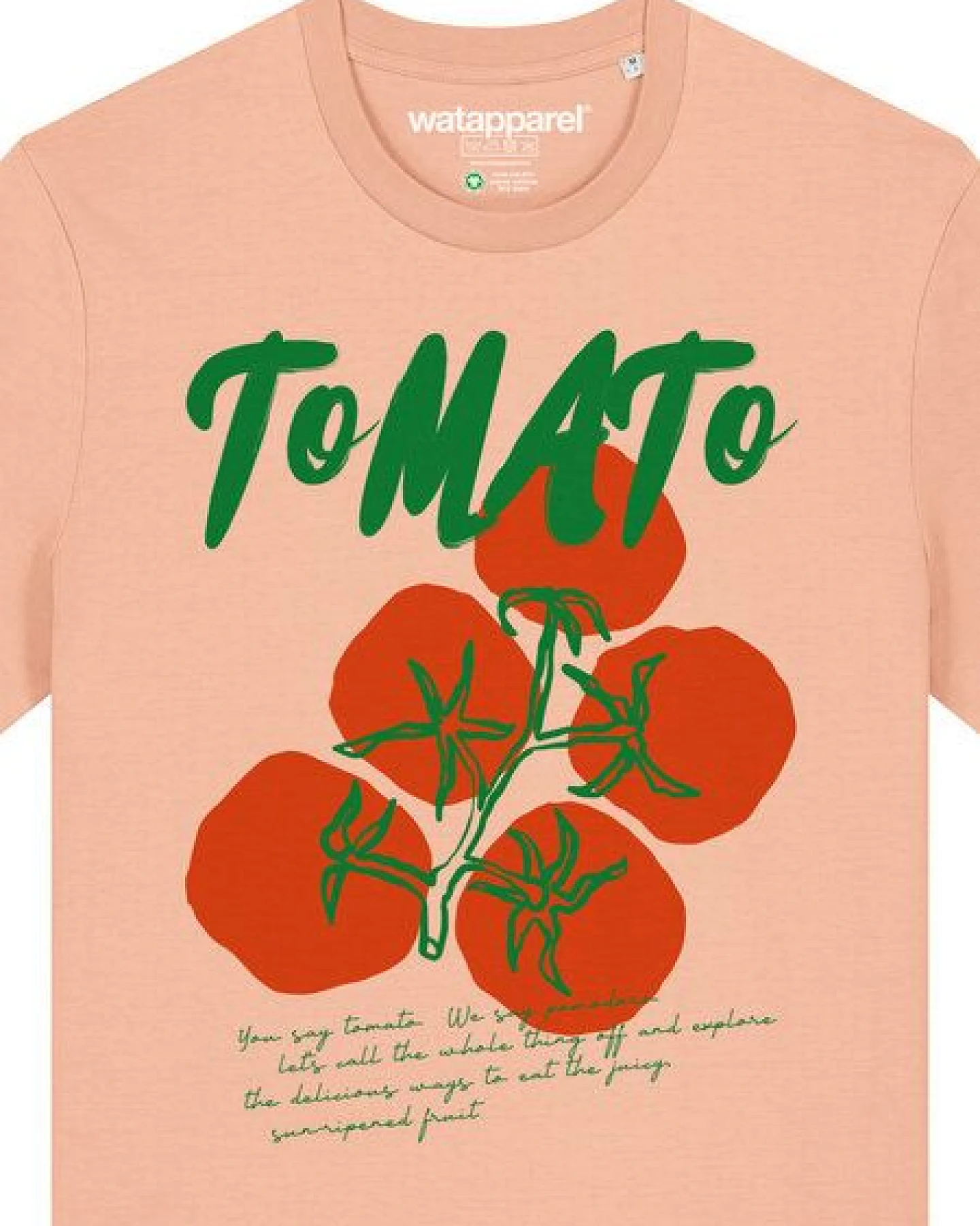 watapparel T-Shirt Unisex Tomato – Ansicht 3