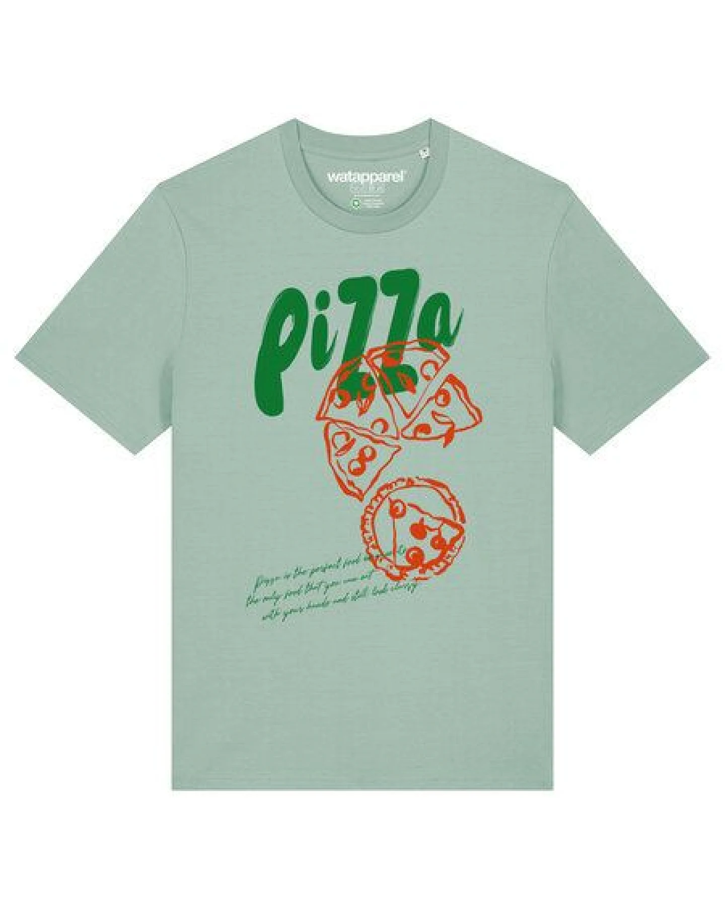 watapparel T-Shirt Unisex Pizza – Ansicht 2