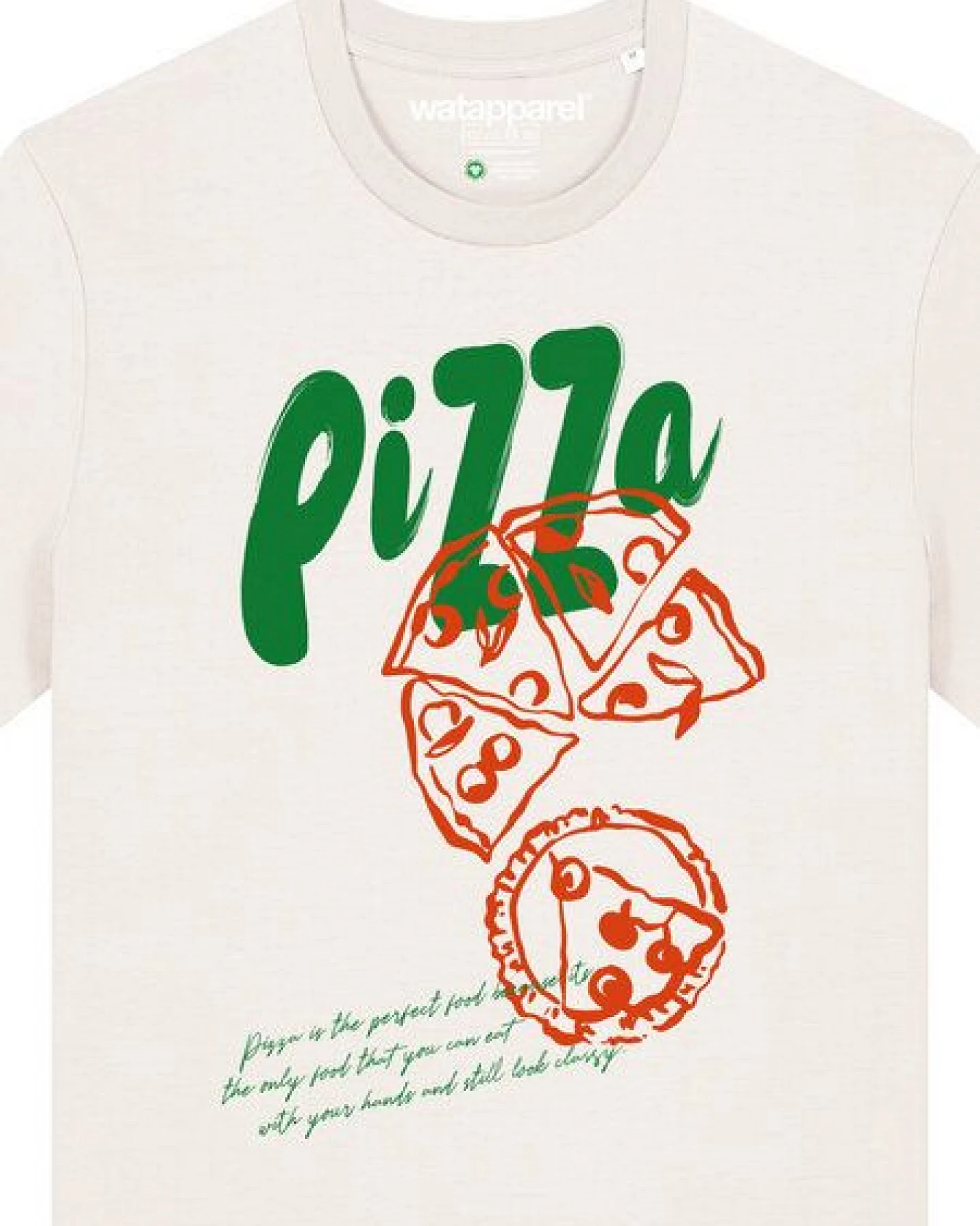 watapparel T-Shirt Unisex Pizza – Ansicht 3