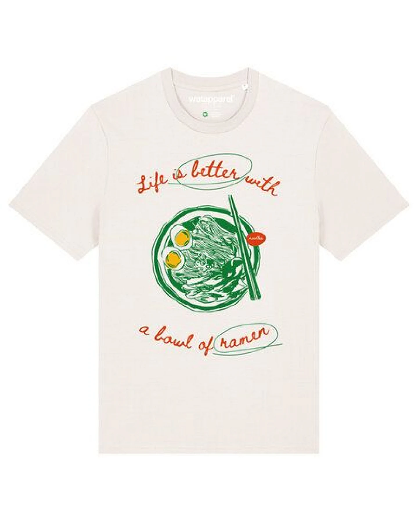 watapparel T-Shirt Unisex Life is better with ramen – Ansicht 2