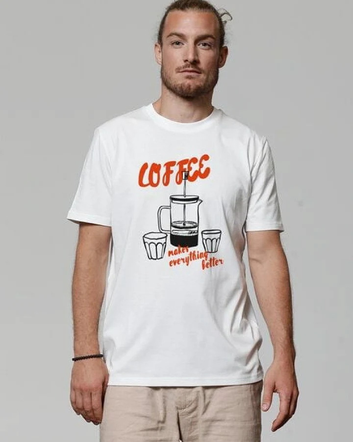 watapparel T-Shirt Unisex Coffee makes everything better
