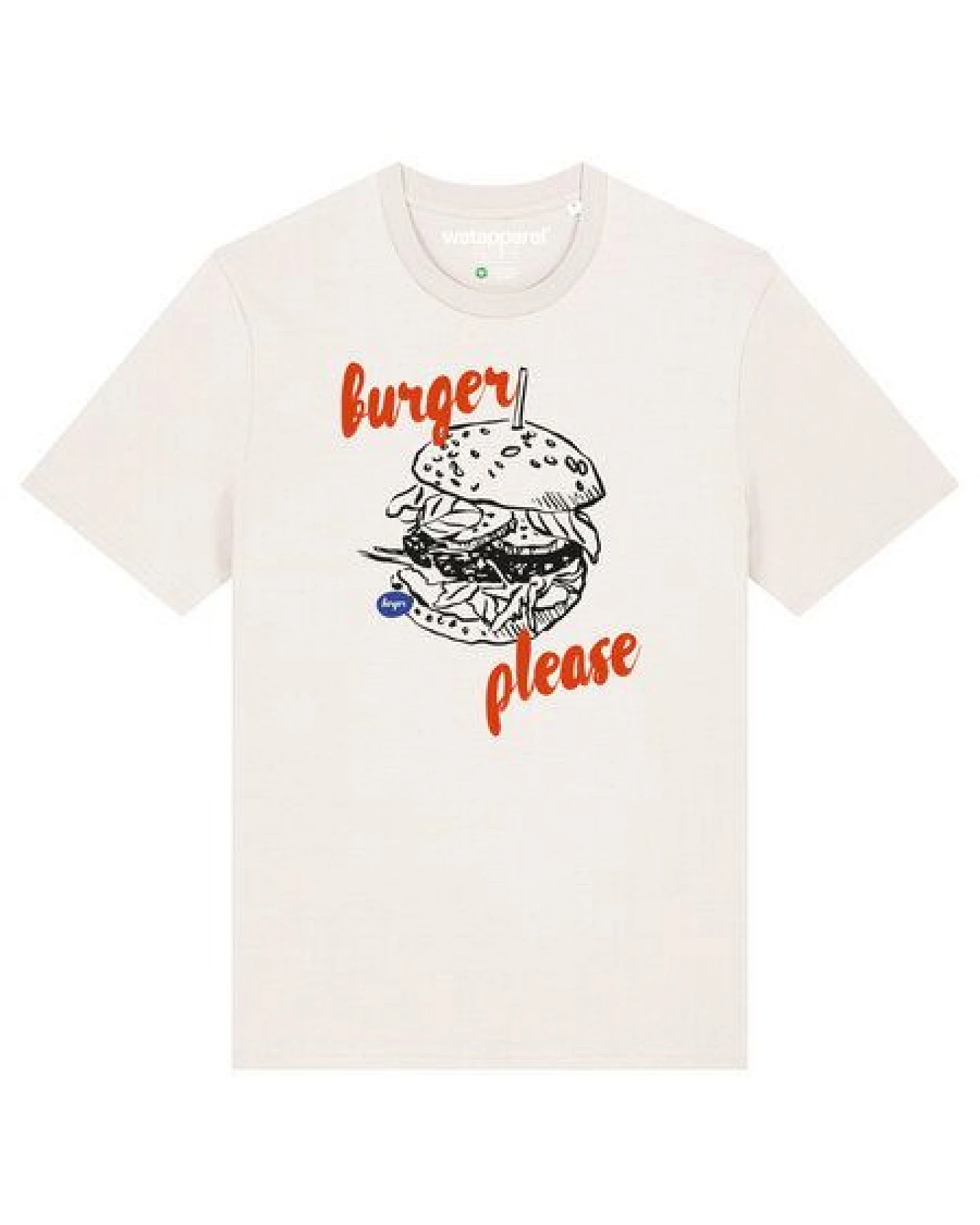 watapparel T-Shirt Unisex Burger please – Ansicht 2