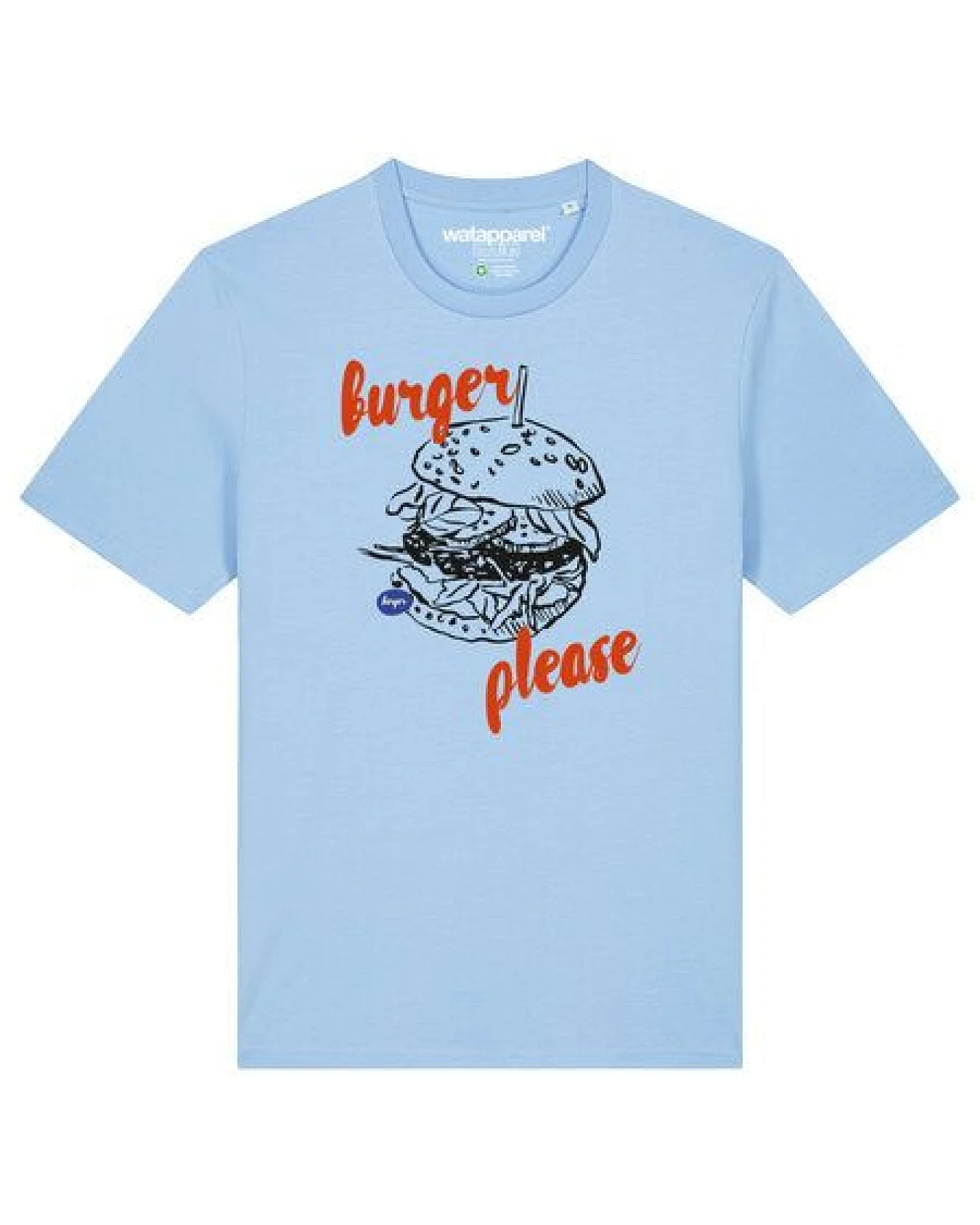 watapparel T-Shirt Unisex Burger please – Ansicht 2