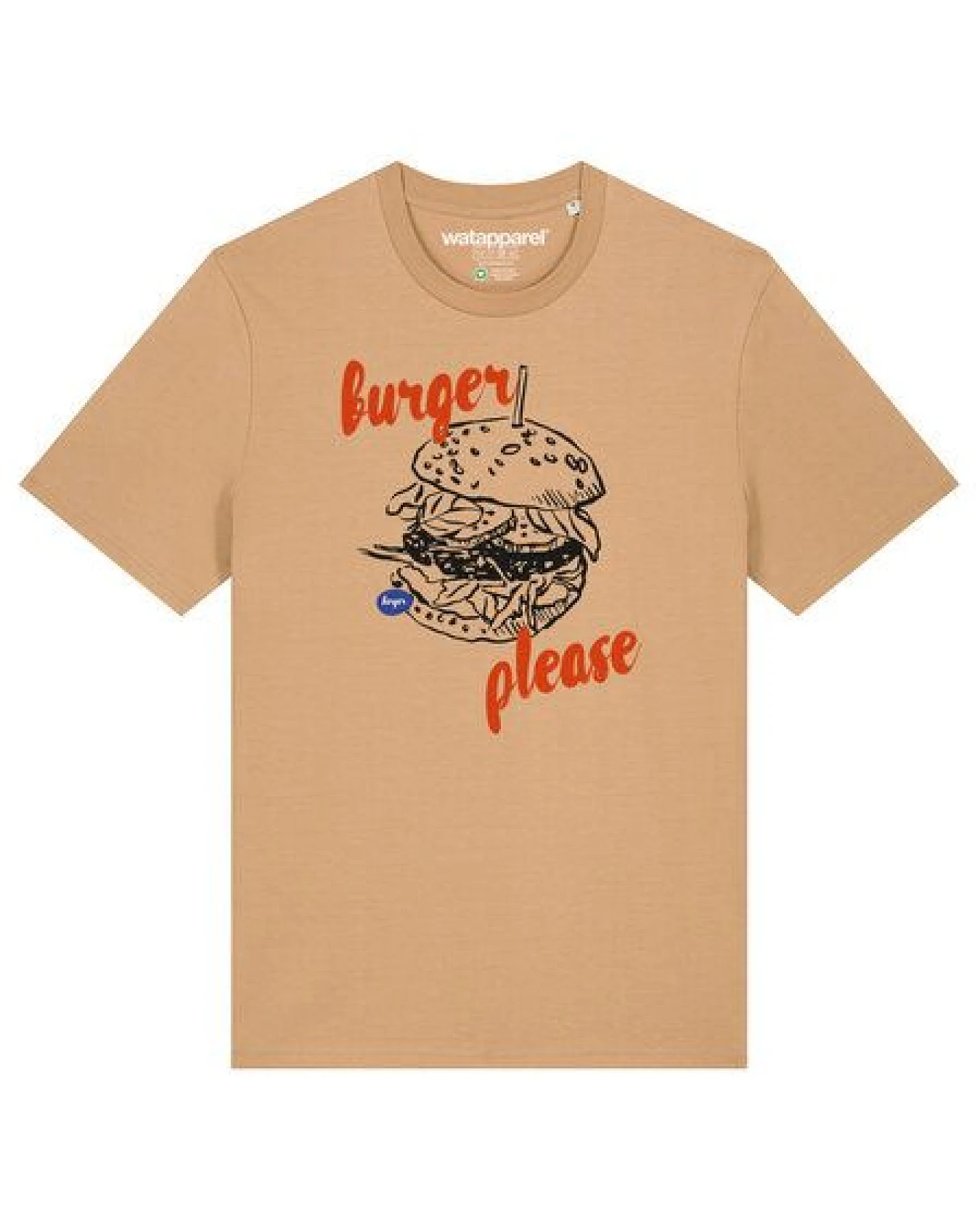 watapparel T-Shirt Unisex Burger please – Ansicht 2
