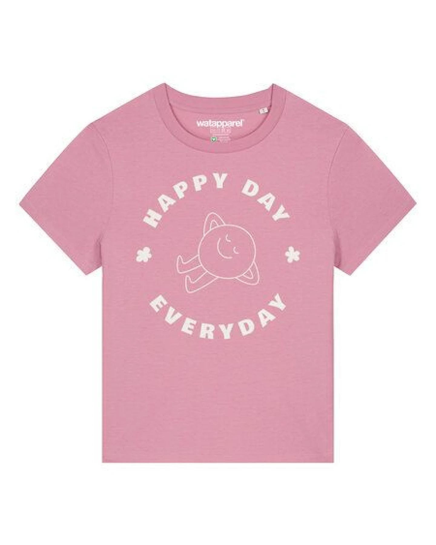 watapparel T-Shirt Frauen Happy day everyday – Ansicht 2