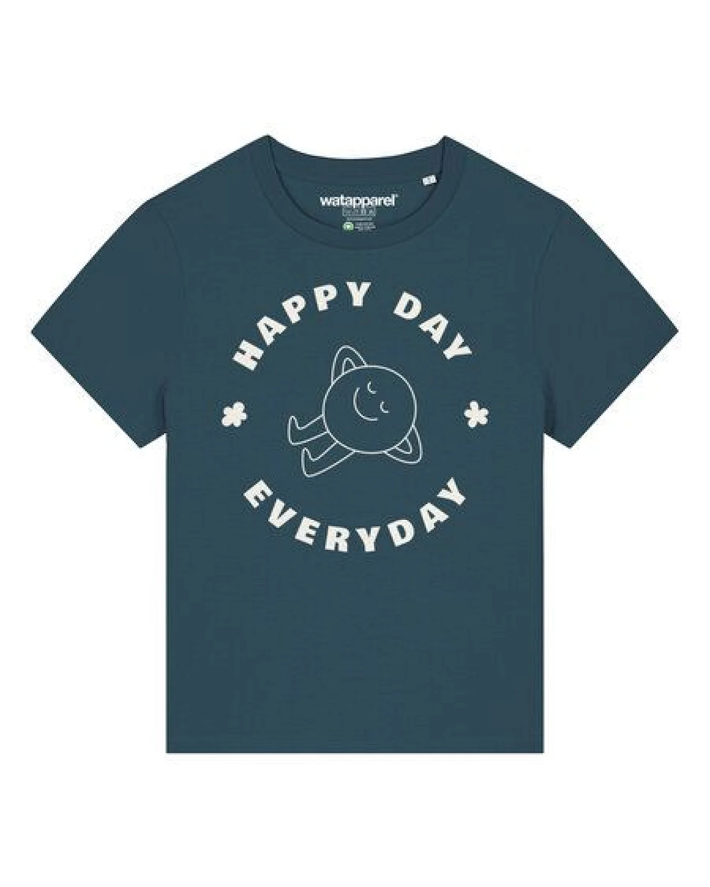 watapparel T-Shirt Frauen Happy day everyday – Ansicht 2
