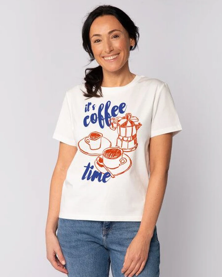 watapparel T-Shirt Frauen Its coffee time