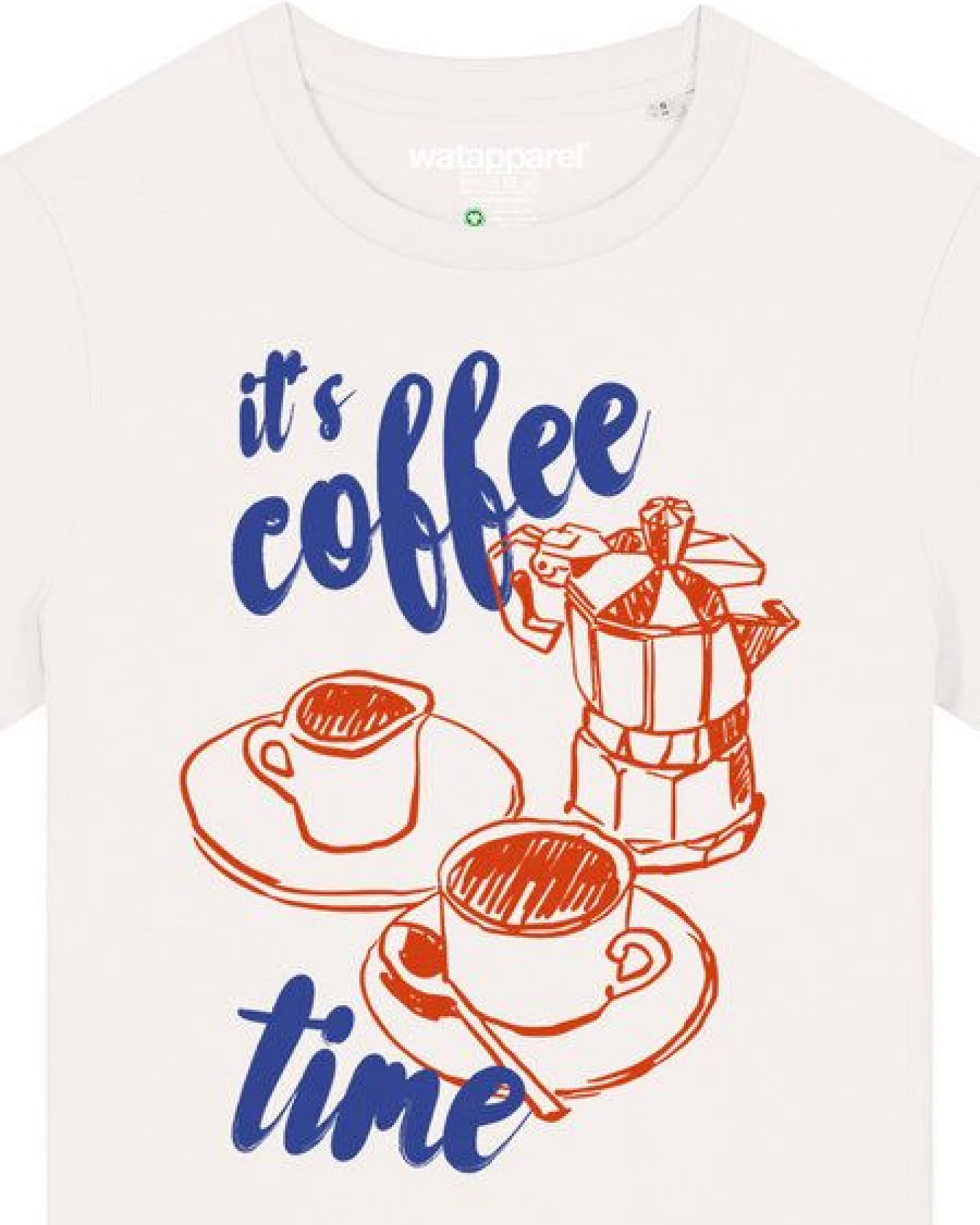 watapparel T-Shirt Frauen Its coffee time – Ansicht 3