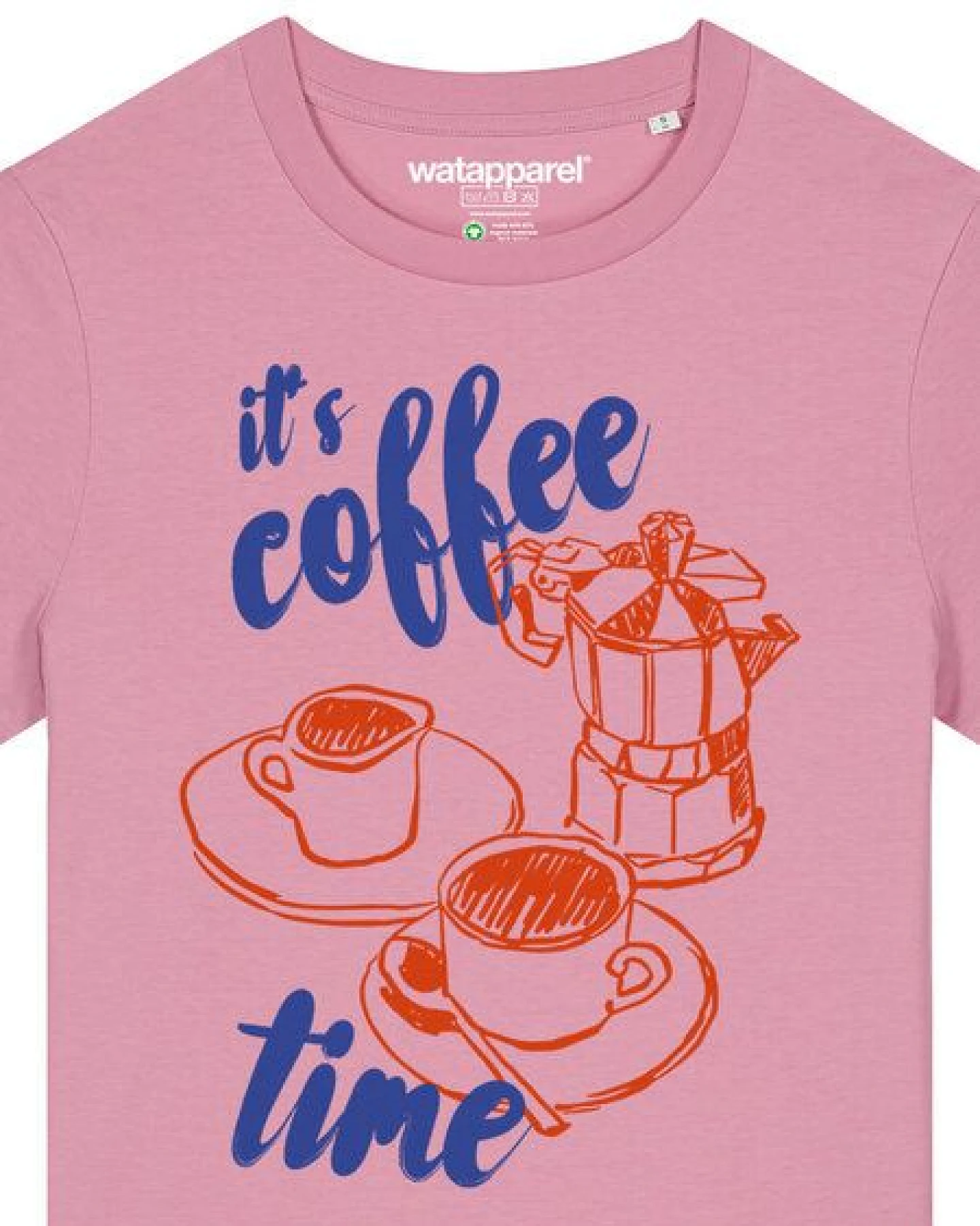 watapparel T-Shirt Frauen Its coffee time – Ansicht 3