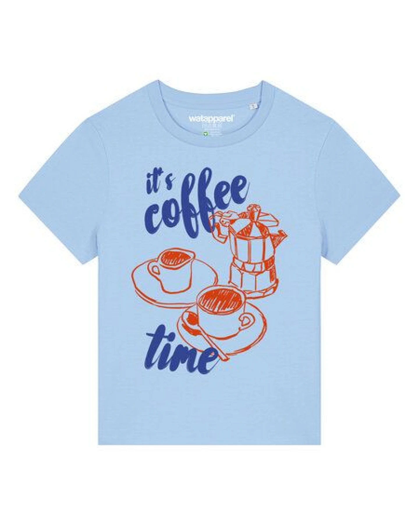 watapparel T-Shirt Frauen Its coffee time – Ansicht 2