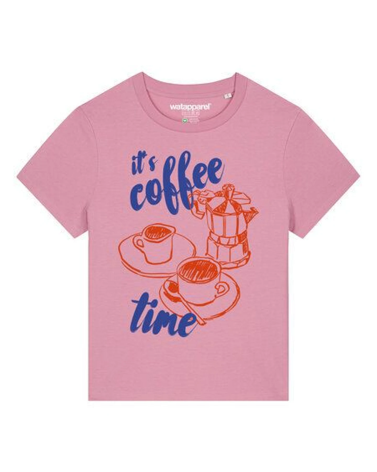 watapparel T-Shirt Frauen Its coffee time – Ansicht 2