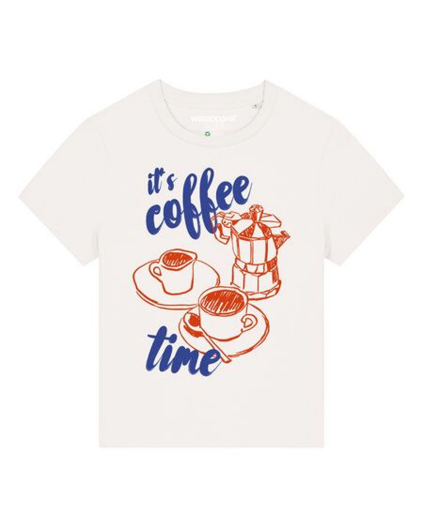 watapparel T-Shirt Frauen Its coffee time – Ansicht 2