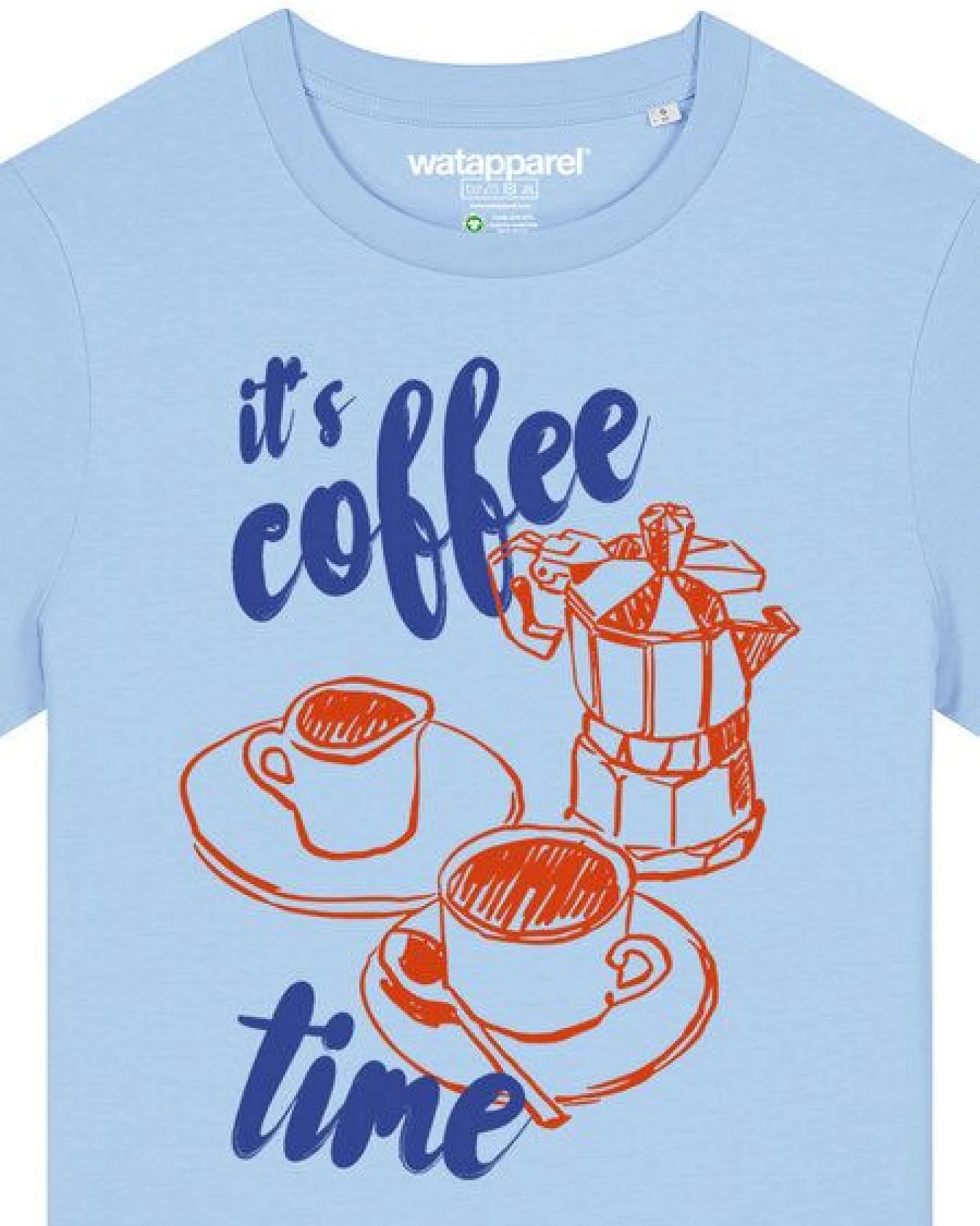 watapparel T-Shirt Frauen Its coffee time – Ansicht 3