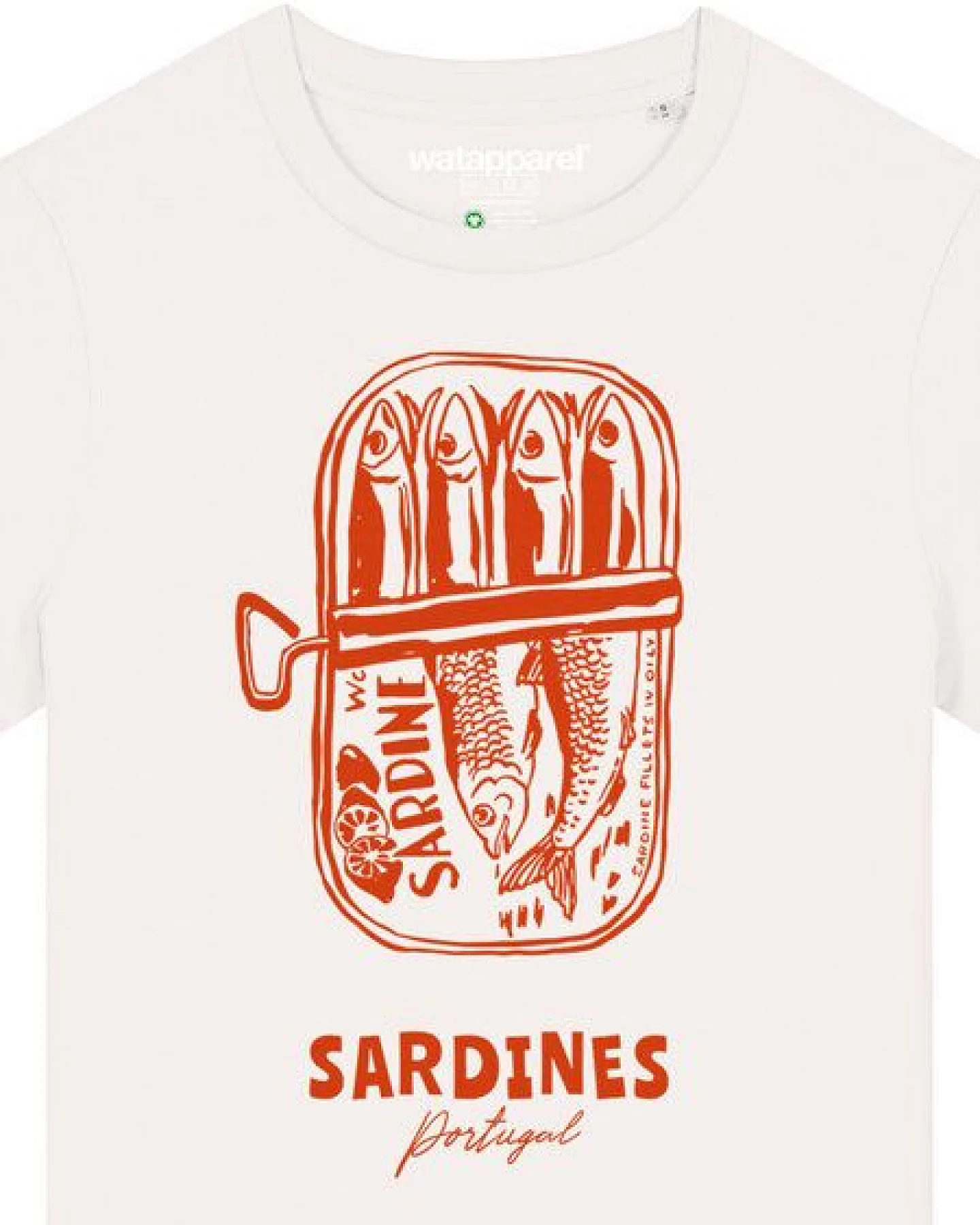 watapparel T-Shirt Frauen Sardines Portugal – Ansicht 3