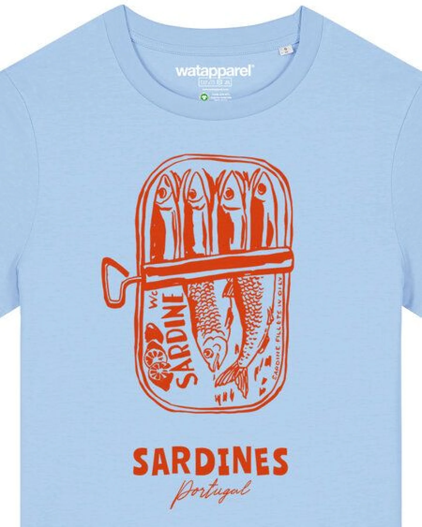 watapparel T-Shirt Frauen Sardines Portugal – Ansicht 3