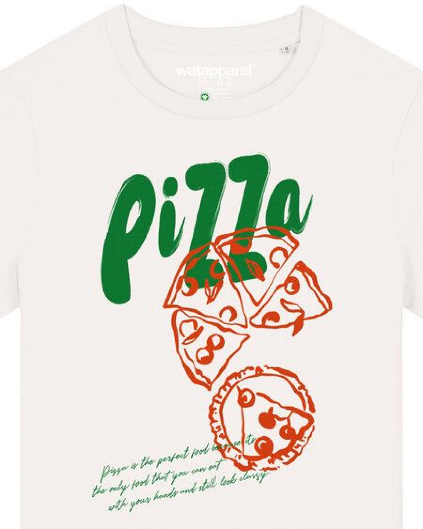 watapparel T-Shirt Frauen Pizza – Ansicht 3