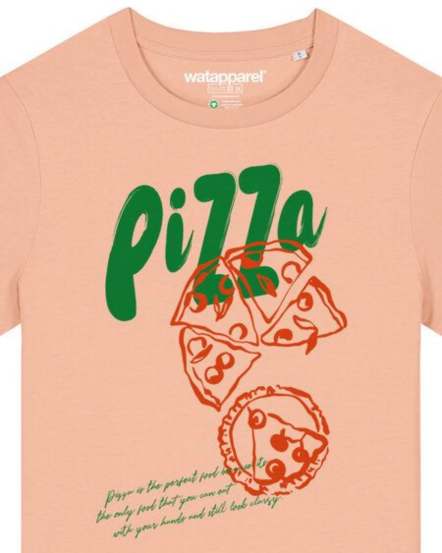watapparel T-Shirt Frauen Pizza – Ansicht 3