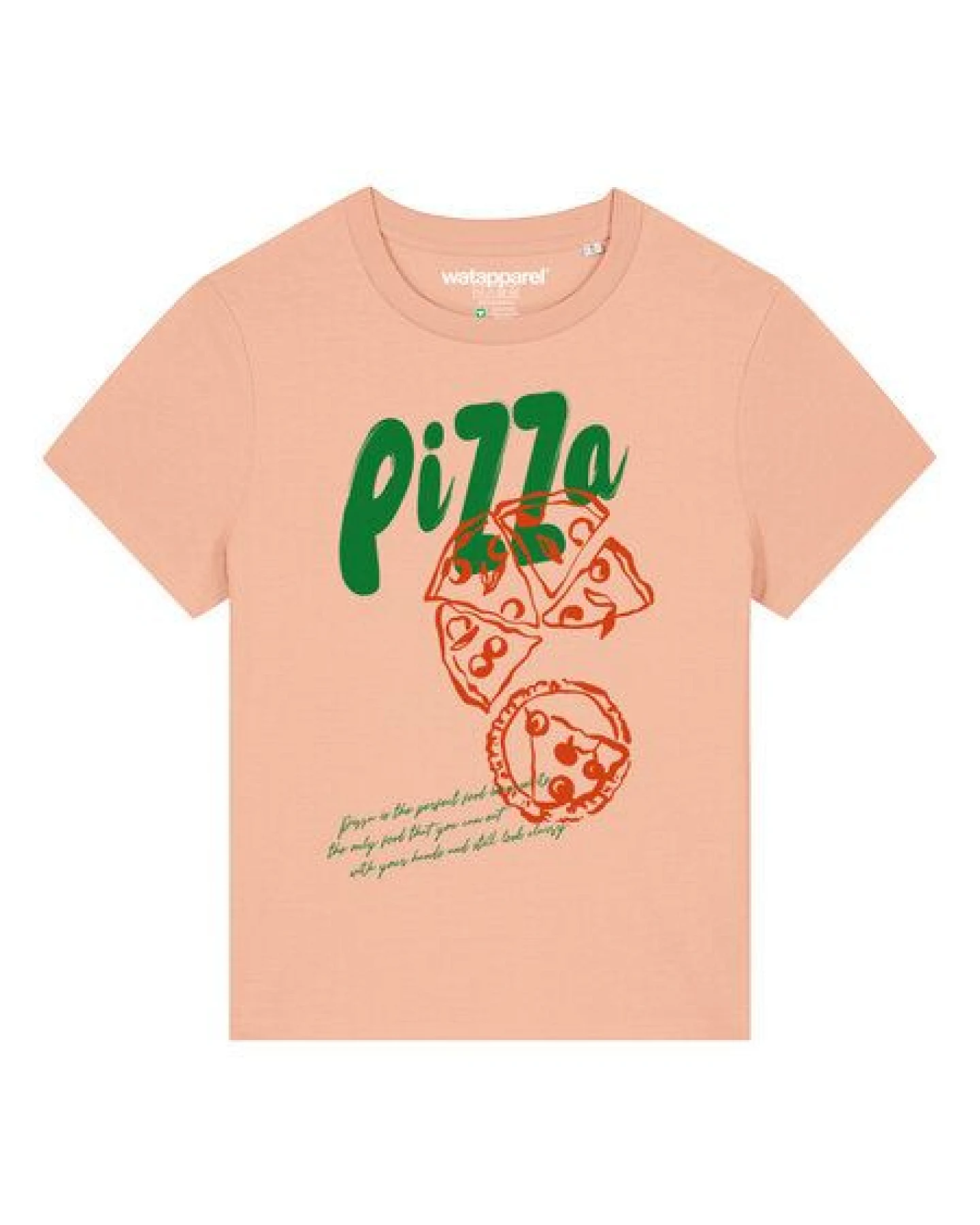 watapparel T-Shirt Frauen Pizza – Ansicht 2