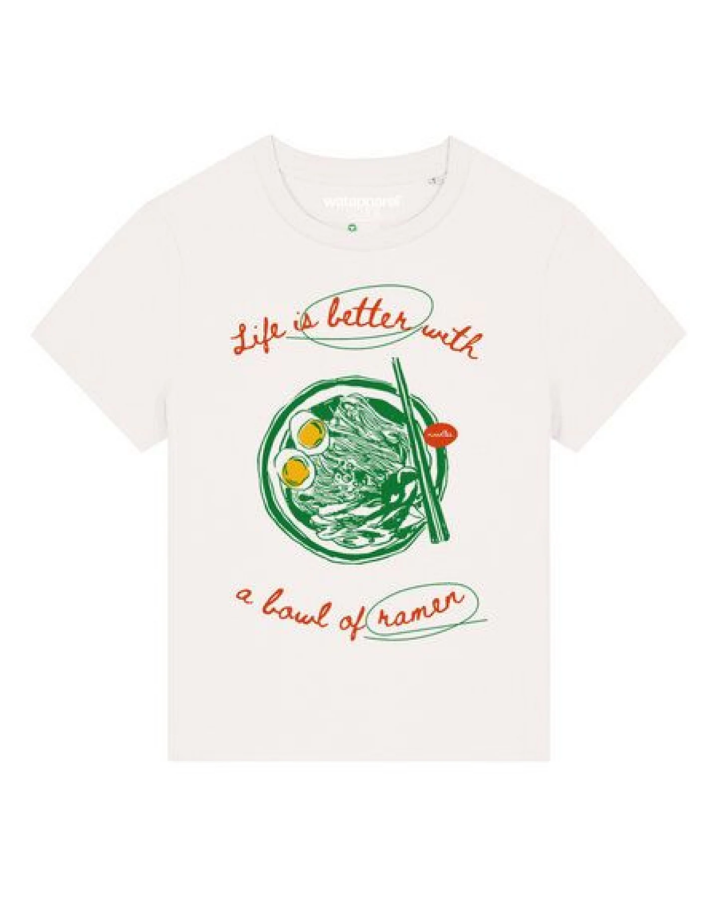 watapparel T-Shirt Frauen Life is better with ramen – Ansicht 2
