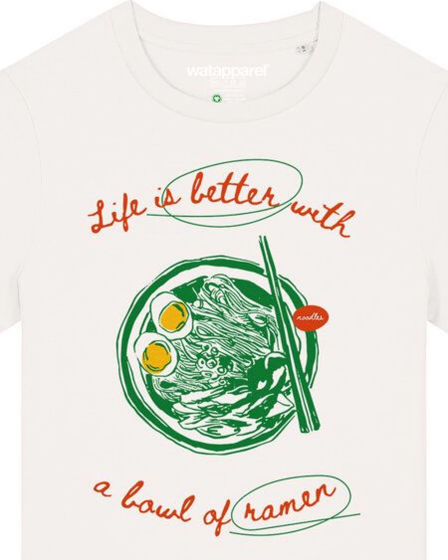 watapparel T-Shirt Frauen Life is better with ramen – Ansicht 3