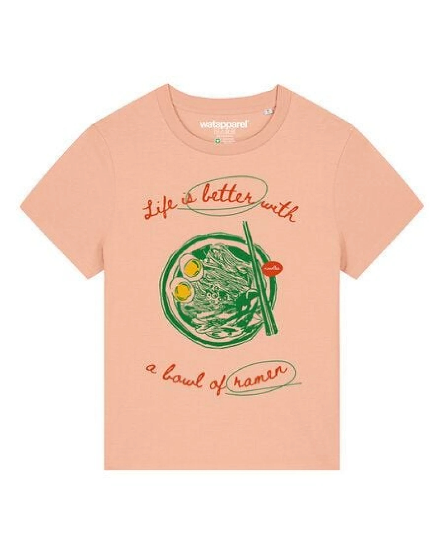 watapparel T-Shirt Frauen Life is better with ramen – Ansicht 2