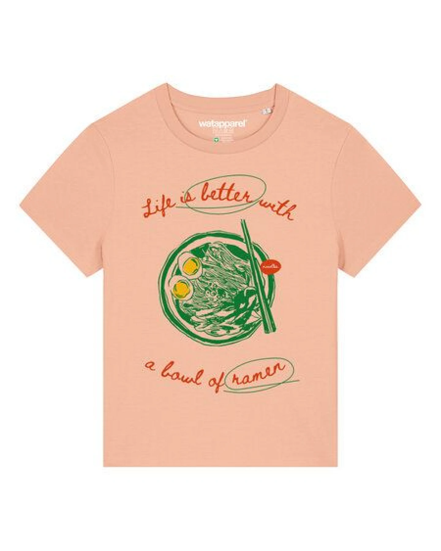 watapparel T-Shirt Frauen Life is better with ramen – Ansicht 2