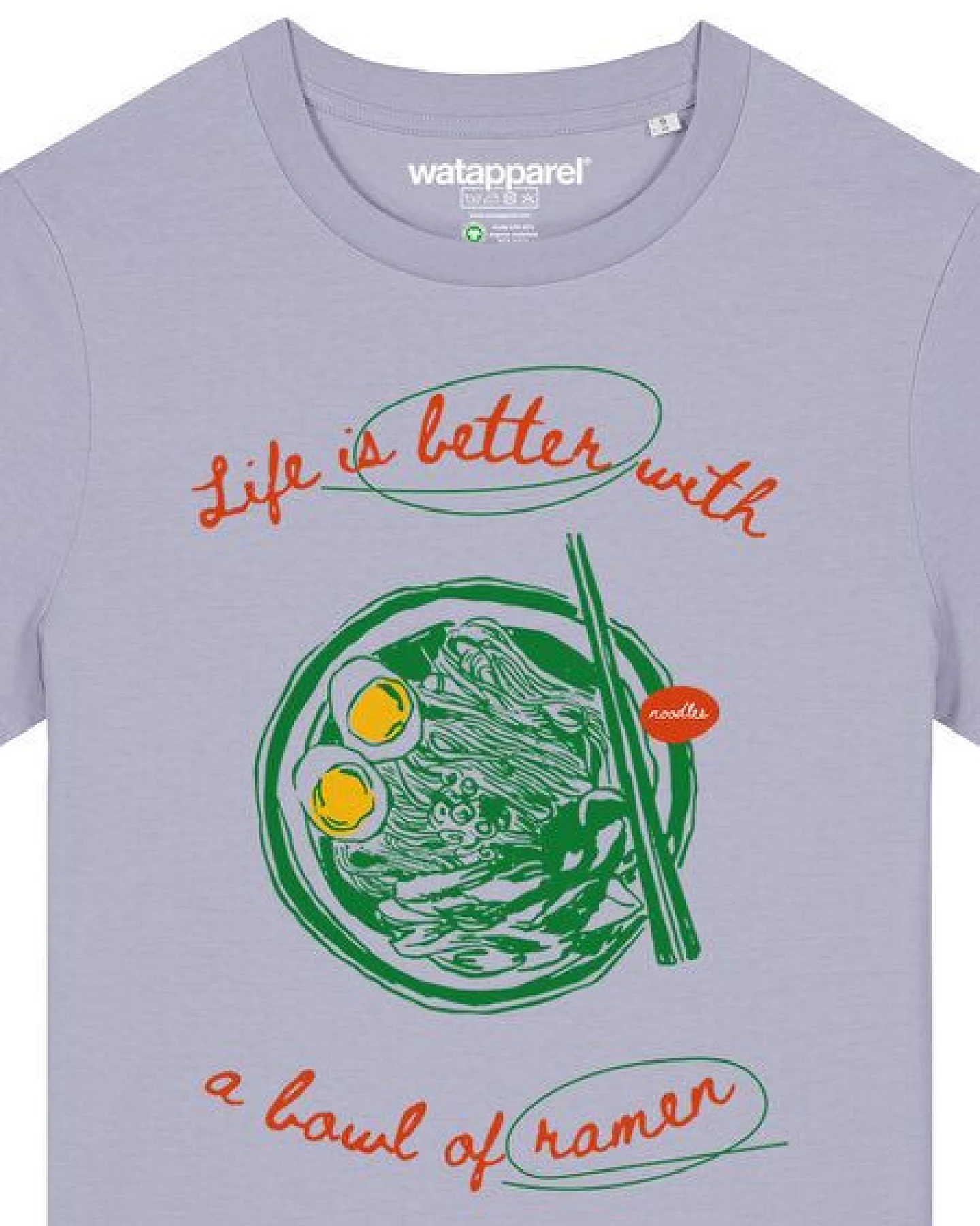 watapparel T-Shirt Frauen Life is better with ramen – Ansicht 3