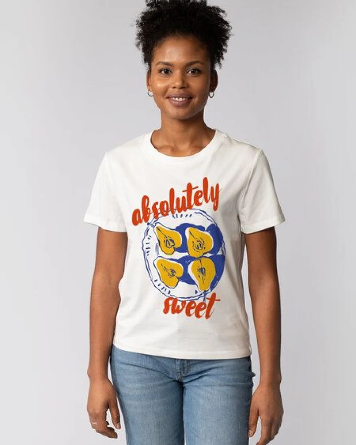 watapparel T-Shirt Frauen Pears absolutely sweet