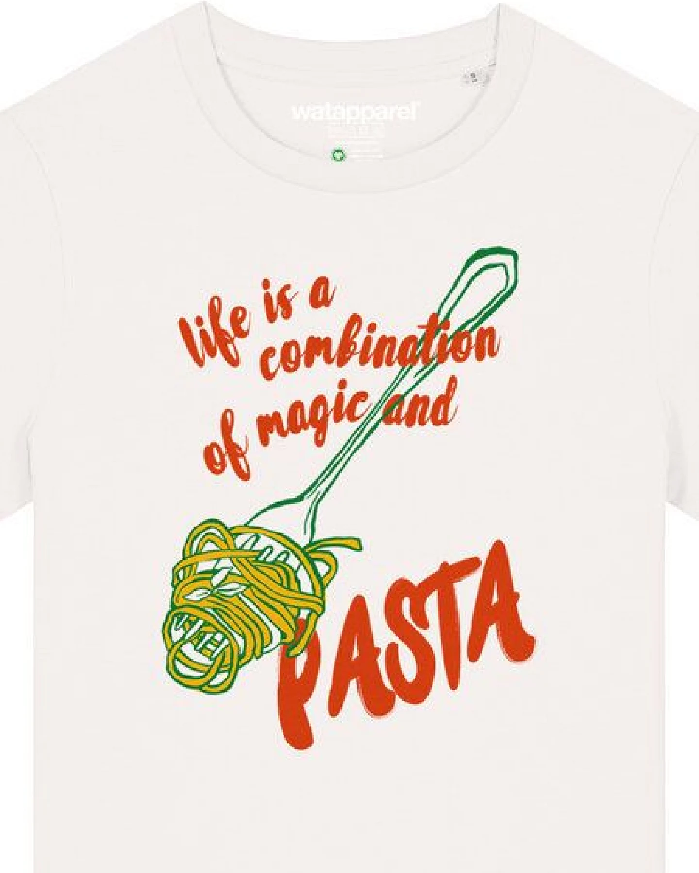 watapparel T-Shirt Frauen Magic and pasta – Ansicht 3