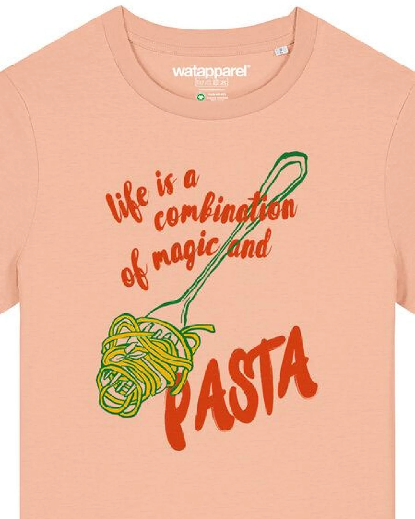 watapparel T-Shirt Frauen Magic and pasta – Ansicht 3