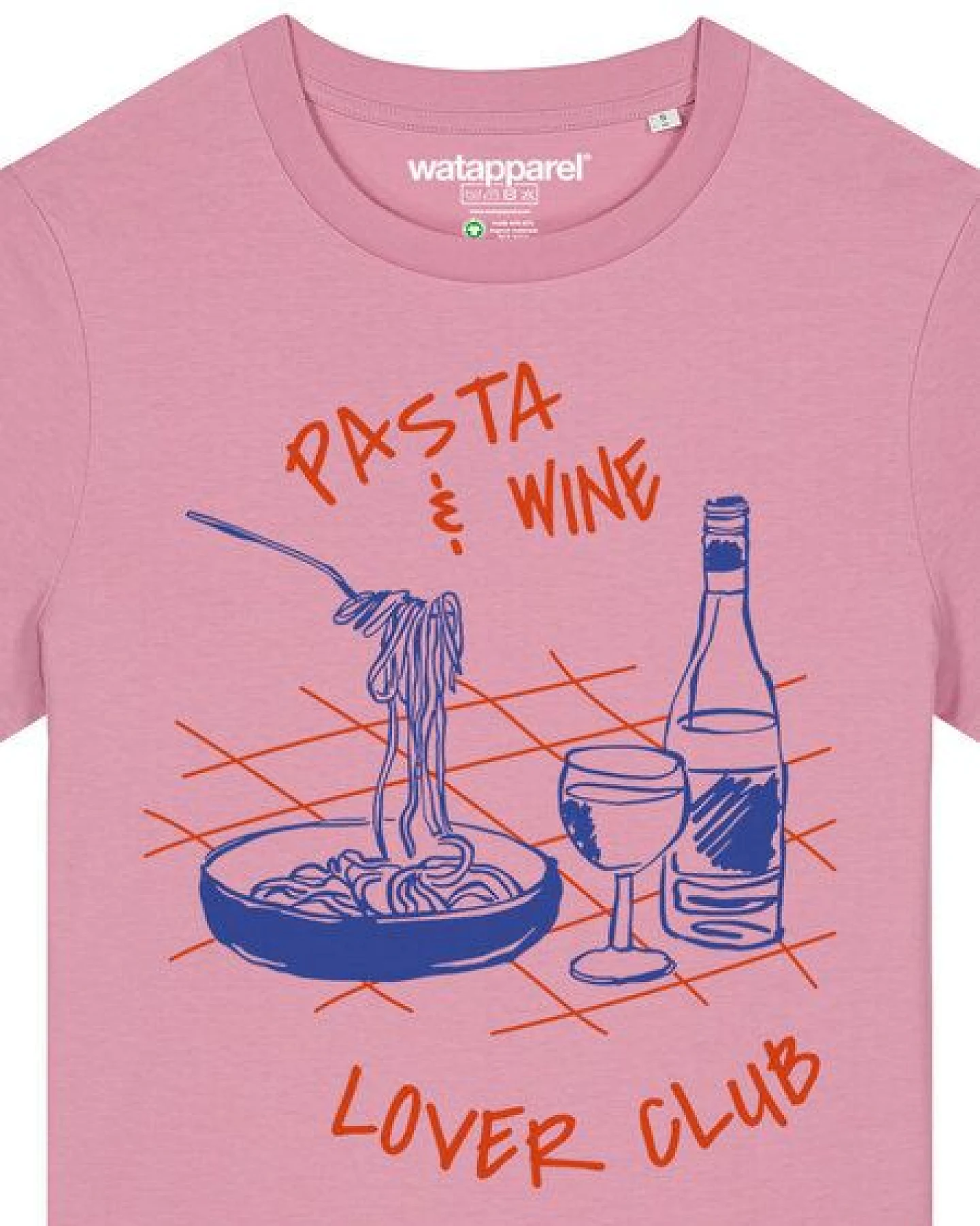 watapparel T-Shirt Frauen Pasta lover club – Ansicht 3