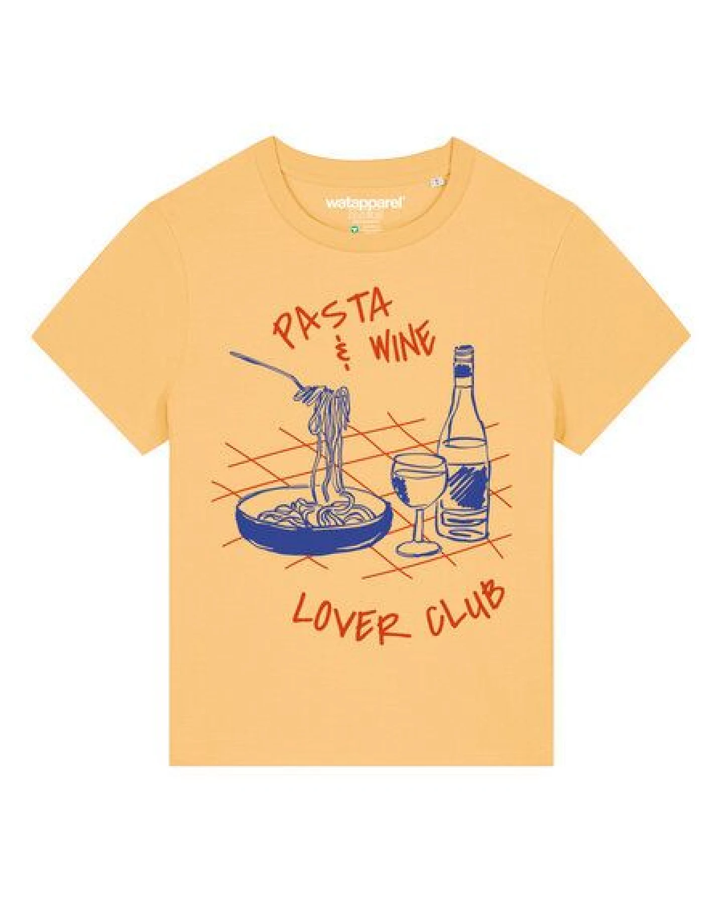 watapparel T-Shirt Frauen Pasta lover club – Ansicht 2