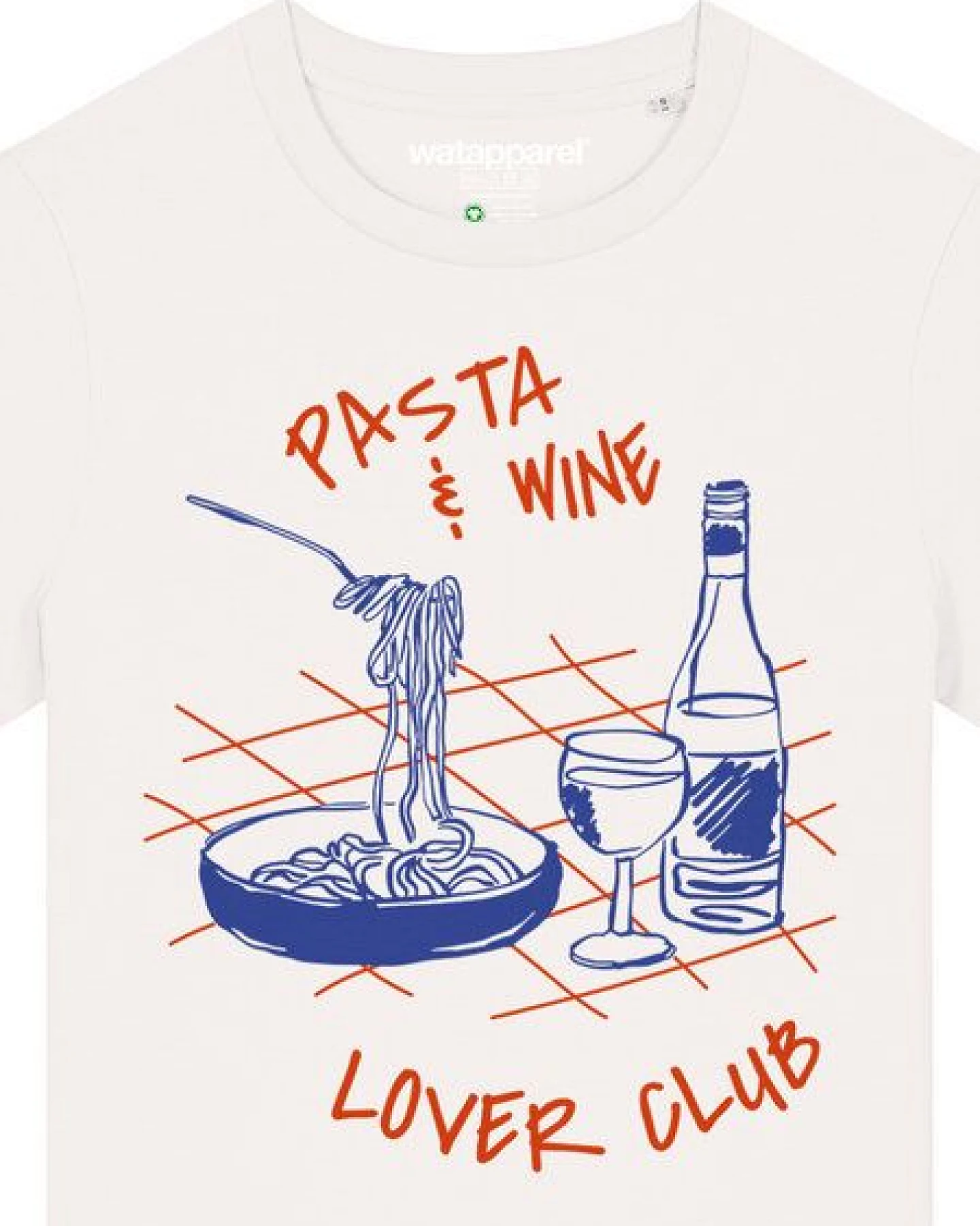 watapparel T-Shirt Frauen Pasta lover club – Ansicht 3