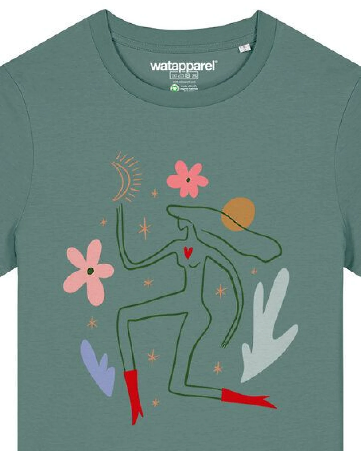 watapparel T-Shirt Frauen Love and flex – Ansicht 3