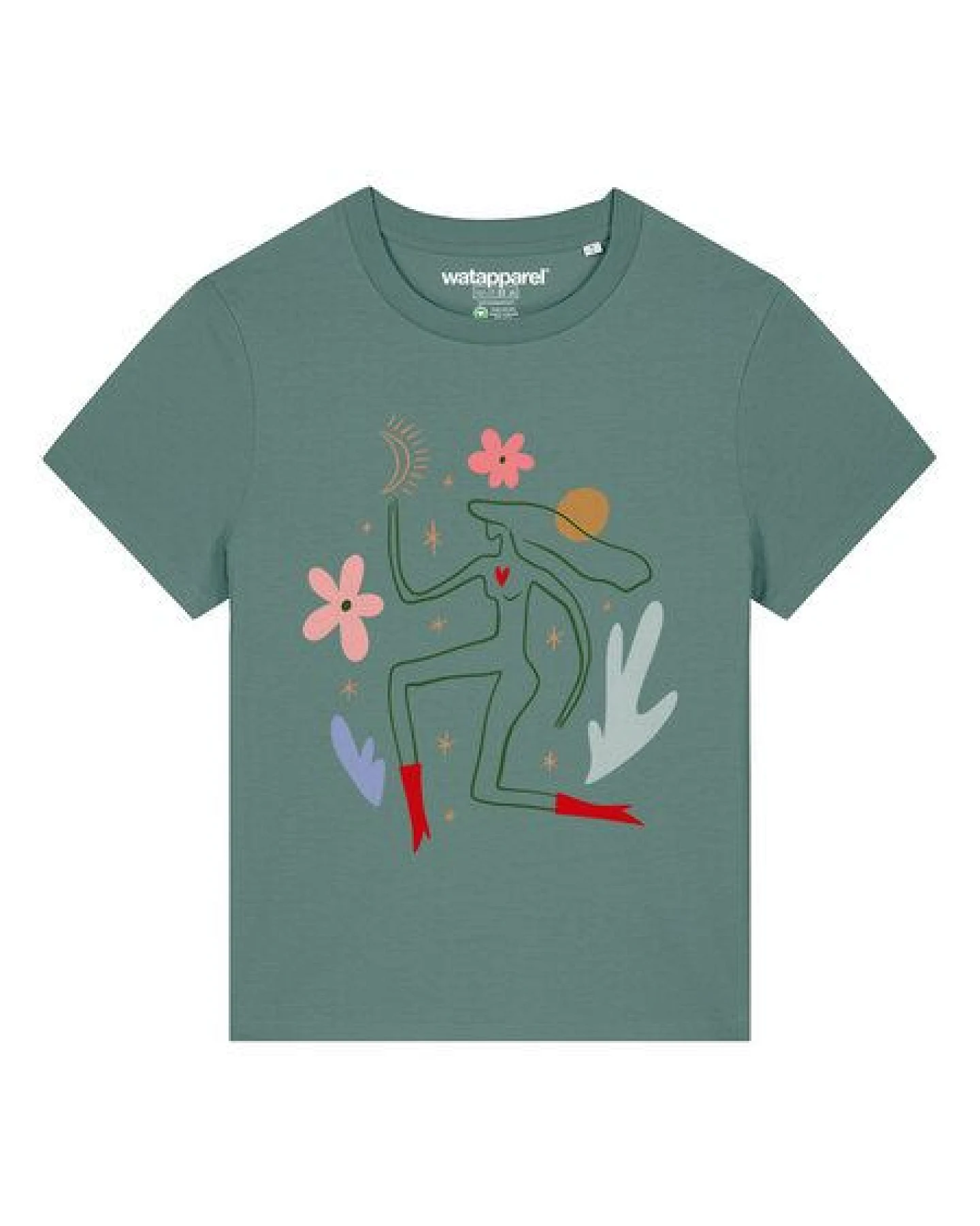 watapparel T-Shirt Frauen Love and flex – Ansicht 2