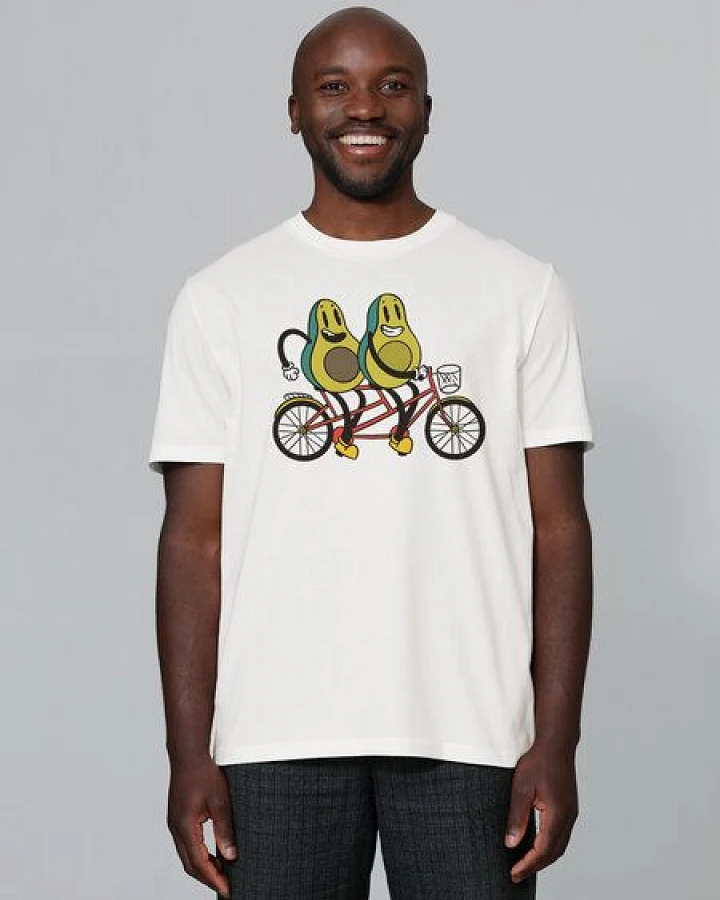 watapparel T-Shirt Unisex Avocado Fahrrad