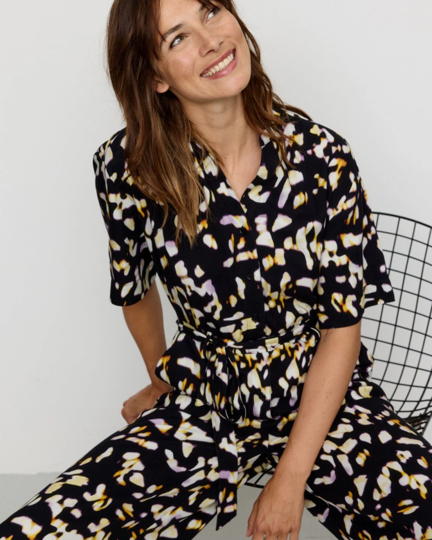 Jumpsuit Cassia Blurry Schwarz – Ansicht 6