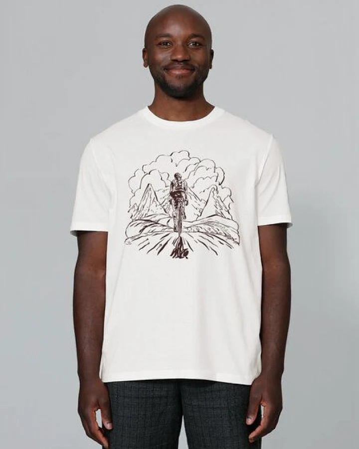 watapparel T-Shirt Unisex Berge und Mountainbike