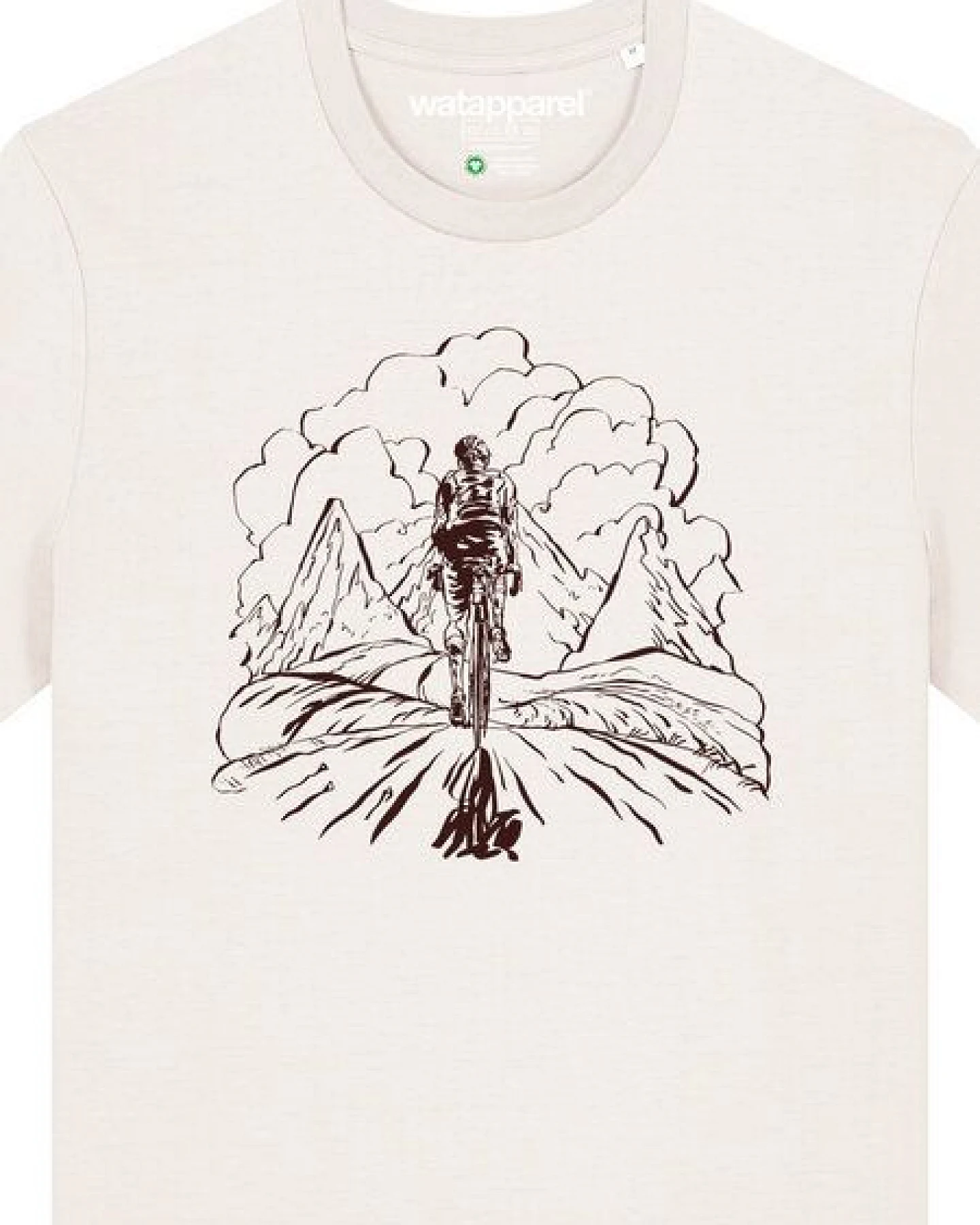 watapparel T-Shirt Unisex Berge und Mountainbike – Ansicht 3