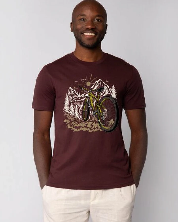 watapparel T-Shirt Unisex Mountainbike und Berge